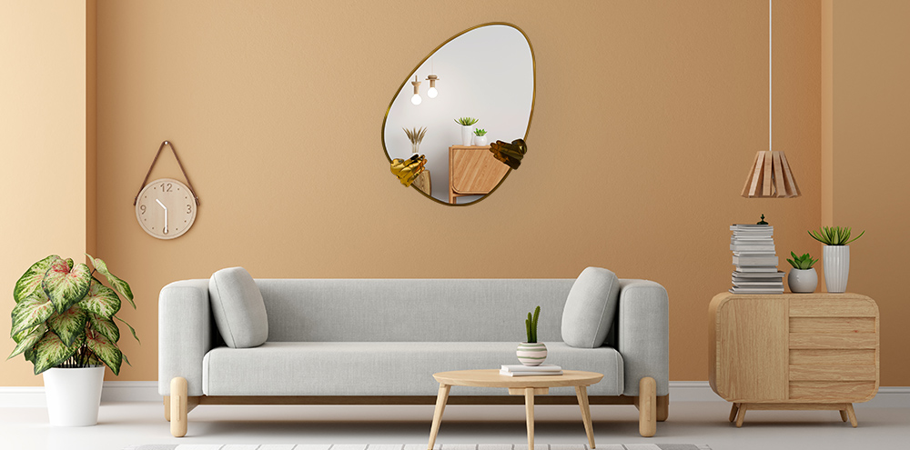 SS PVD Metal Frame Decorative Mirrors